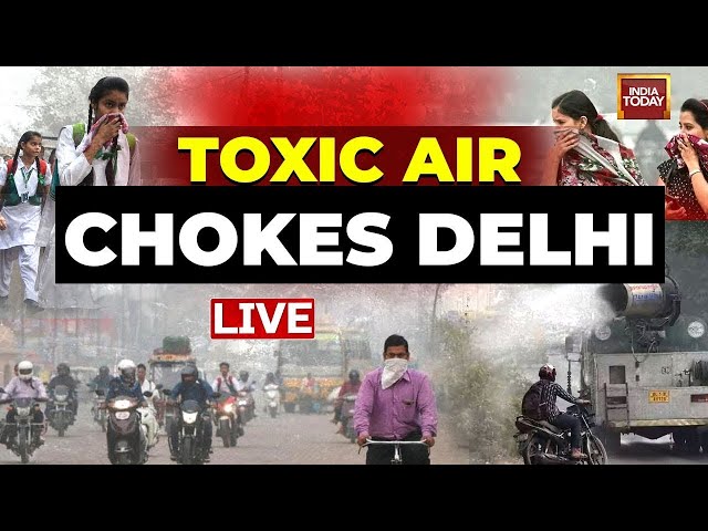 ⁣Delhi Pollution LIVE News | No Relief For Delhi As Stubble Burning Pushes Air Quality Toward Severe