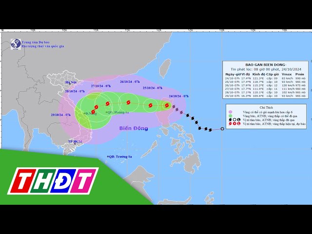 ⁣Bão Trà Mi diễn biến rất khó lường | THDT