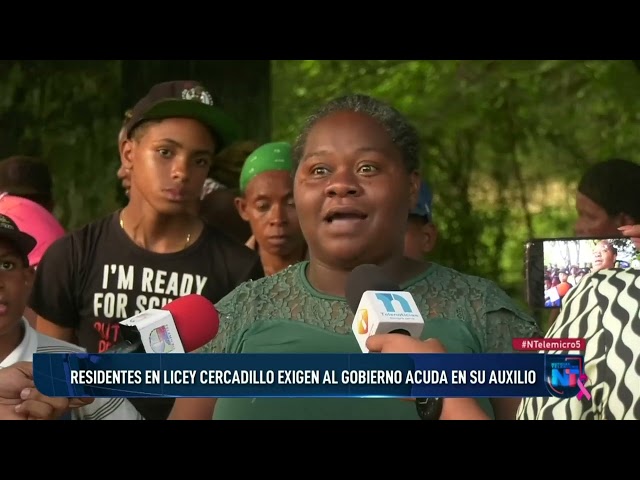 ⁣Residentes en Licey Cercadillo exigen gobierno acuda en su auxilio