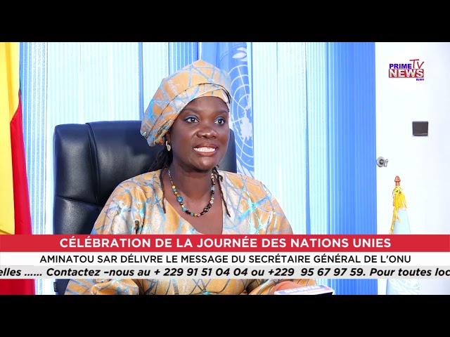 ⁣Journée des Nations Unies: Aminatou Sar délivre le message du Secrétaire général de l'ONU