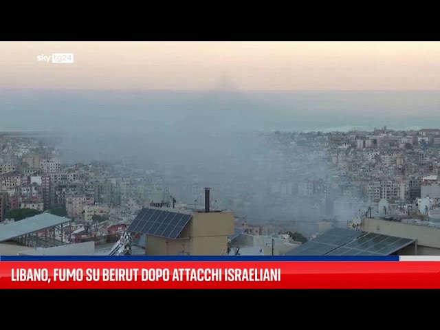 ⁣Raid su sobborghi Beirut Sud: si alza fumo sulla città