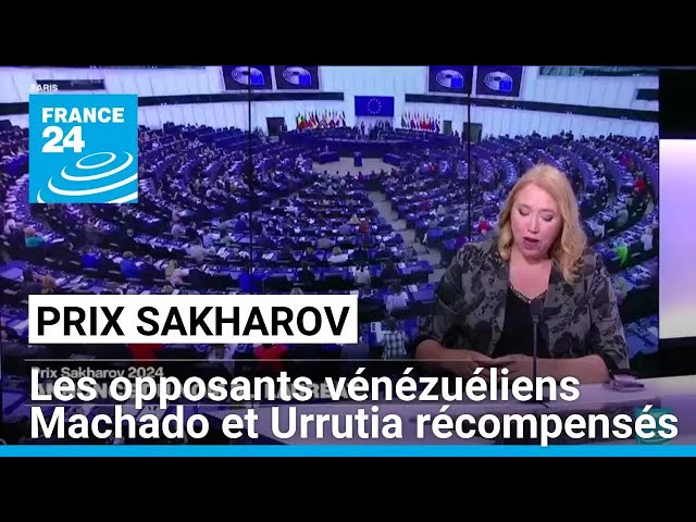 ⁣Le prix Sakharov décerné aux opposants vénézuéliens Machado et Urrutia • FRANCE 24