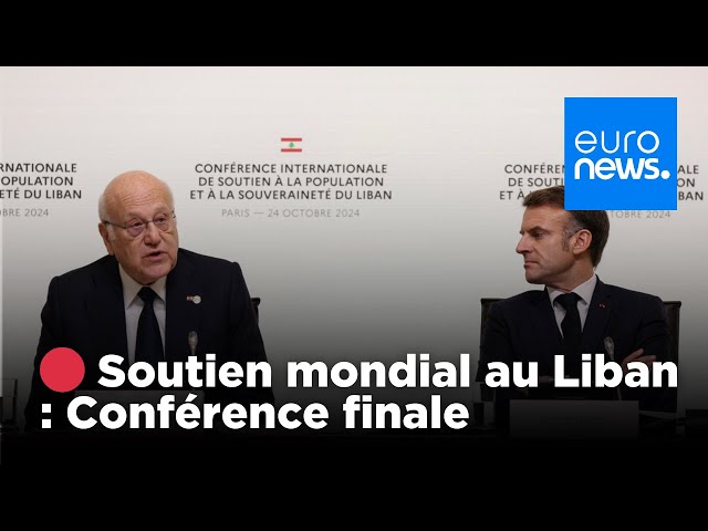 ⁣ DIRECT : Conférence de presse finale sur le soutien international au Liban | euronews 