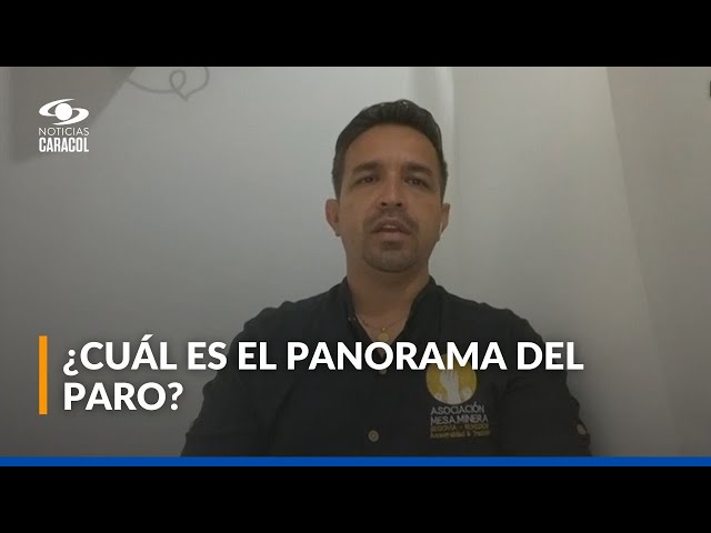 ⁣Líder minero habló sobre el paro que adelanta el gremio: "La minería está estigmatizada"