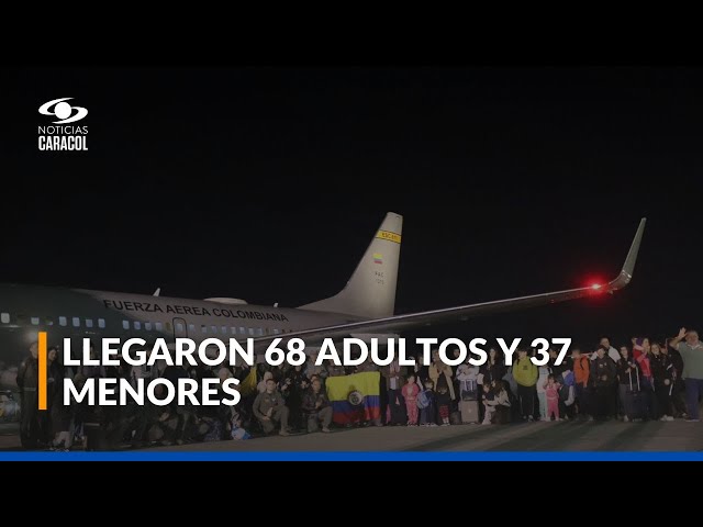 ⁣Llegan del Líbano a Bogotá 105 colombianos en segundo vuelo humanitario