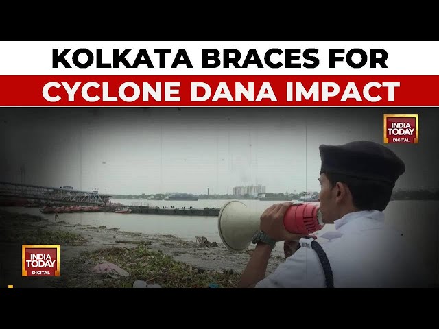 ⁣Kolkata On Alert Amidst Cyclone Dana Threat, Ferry Services Suspended | India Today Ground Report