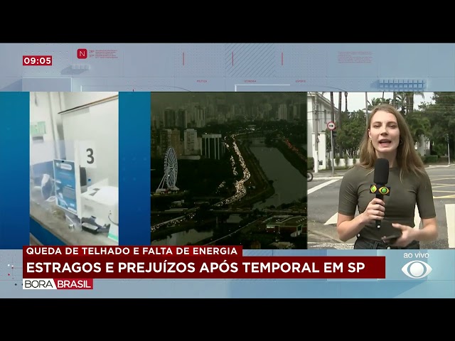 ⁣Casa desaba, avenidas alagam e pessoa é arrastada por chuva em SP