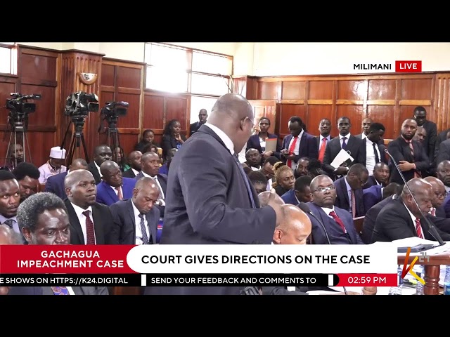 ⁣K24 TV LIVE| Gachagua Impeachment Case