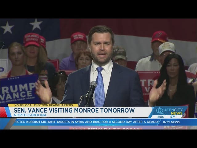 ⁣JD Vance to hold town hall Friday night in Monroe