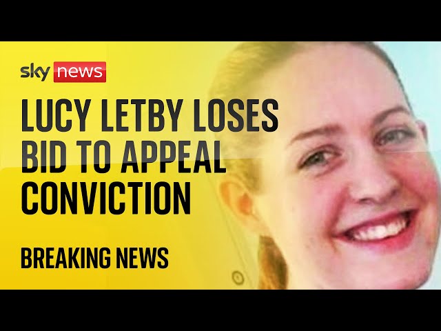 ⁣Nurse Lucy Letby loses bid to challenge conviction for attempted murder of baby