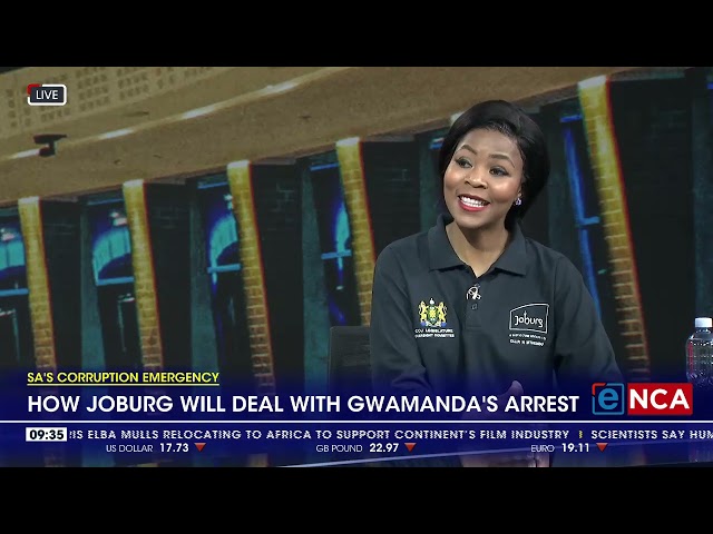 ⁣How Joburg will deal with Gwamanda's arrest?