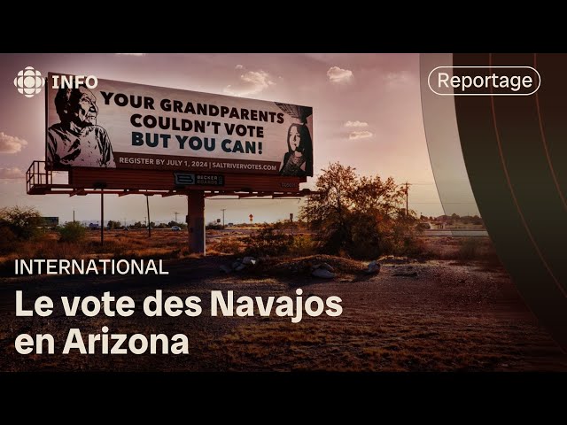 ⁣Les Navajos mobilisés contre Trump en Arizona