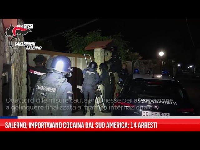 ⁣Salerno, importavano cocaina dal Sud America: 14 arresti