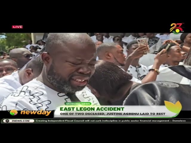 ⁣East Legon Accident: One of two deceased, Justine Agbenu laid to rest