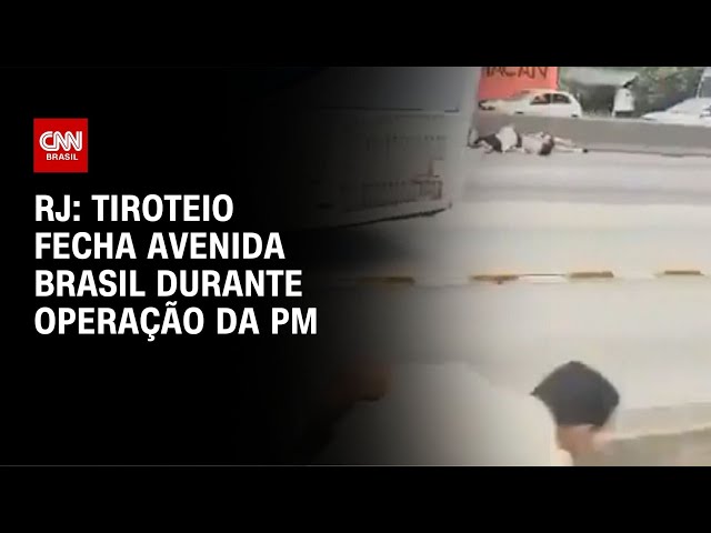 ⁣RJ: Tiroteio fecha Avenida Brasil durante operação da PM | CNN NOVO DIA