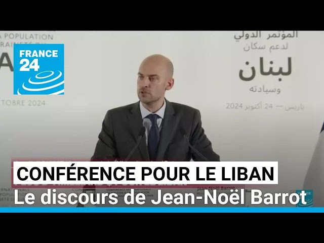 ⁣Liban : aides, recherche d'un cessez-le-feu... Le discours de Jean-Noël Barrot • FRANCE 24