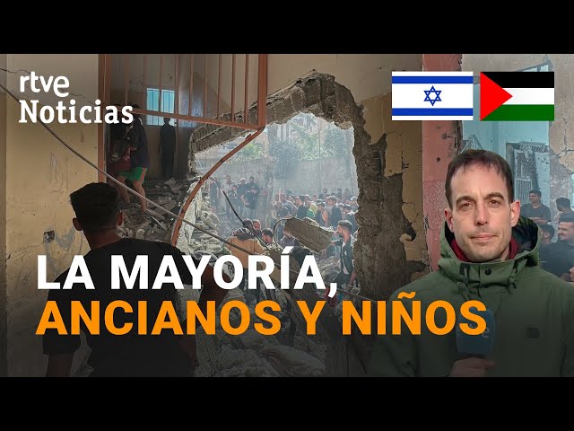 ⁣ISRAEL-GAZA: Al menos 16 MUERTOS y 32 HERIDOS en un BOMBARDEO a una ESCUELA en NUSEIRAT | RTVE