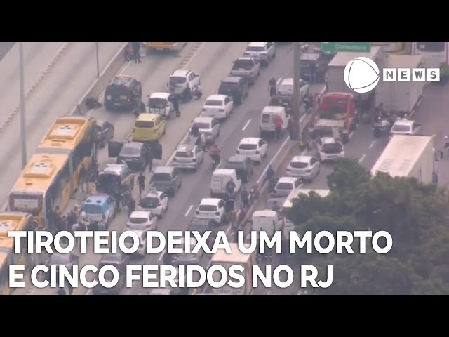 ⁣Tiroteio na Avenida Brasil deixa um morto e cinco feridos