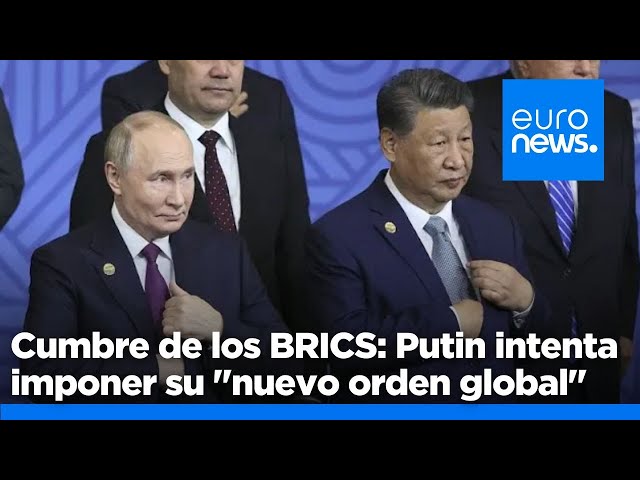 ⁣Putin habla de un "nuevo orden global democrático" en el último día de la cumbre de los BR