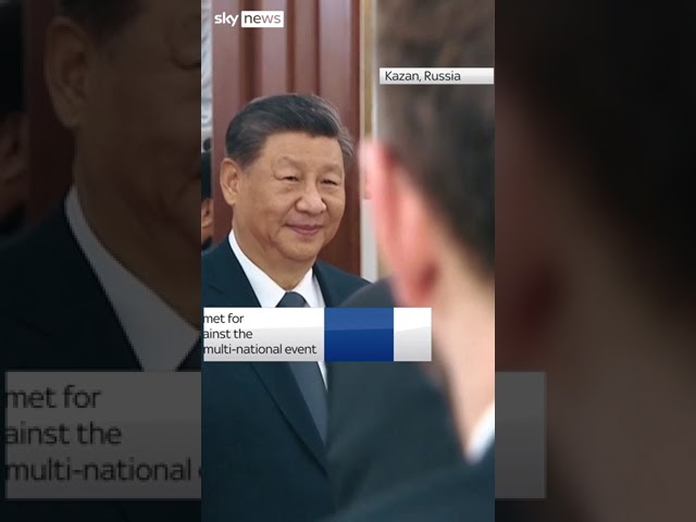 ⁣Chinese President Xi Jinping arrives in Russia ahead of the BRICS summit