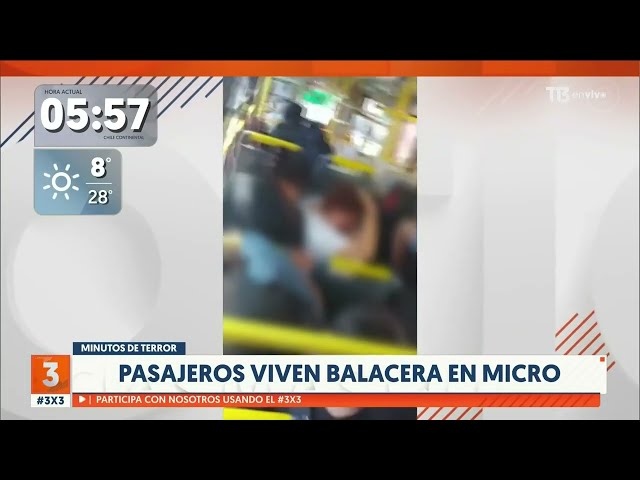 ⁣Pelea entre extranjeros provocó balacera en una micro