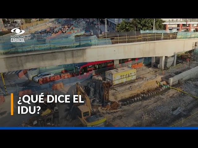 ⁣Obras en la calle 127, en Bogotá, están suspendidas. ¿Por qué?