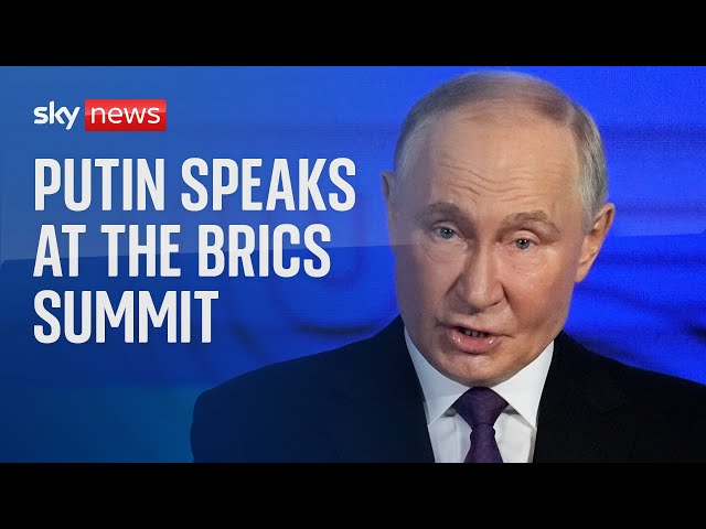 ⁣Watch live: Russian President Vladimir Putin holds a meeting with leaders at the BRICS Summit