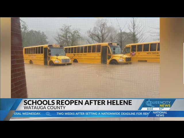 ⁣Watauga County Schools reopens Thursday post-Helene