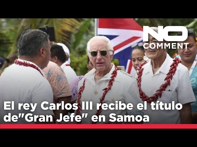 ⁣NO COMMENT: El rey Carlos III recibe el título de "Gran Jefe" en una ceremonia tradicional