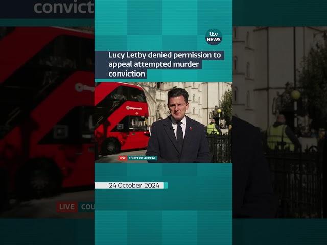 ⁣Lucy Letby denied permission to appeal attempted murder conviction#itvnews #shorts