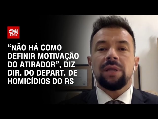 ⁣“Não há como definir motivação do atirador”, diz dir. do Depart. de Homicídios do RS | LIVE CNN