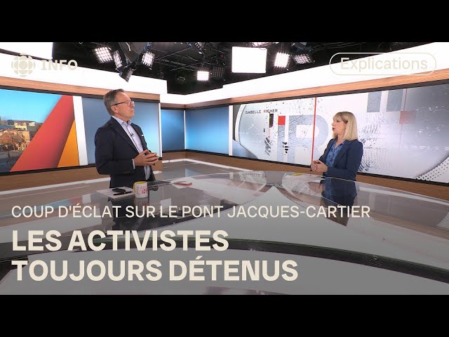 ⁣Coup d'éclat sur le pont Jacques-Cartier | D'abord l'info