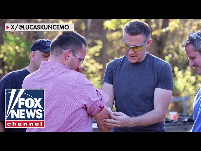 ⁣Dem candidate mocked after reporter injured at campaign gun event: 'Morons'