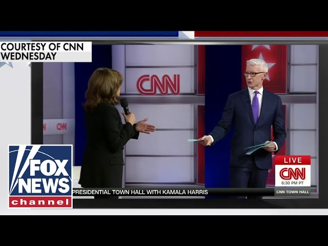 ⁣VP Harris struggles with Anderson Cooper's border wall questions