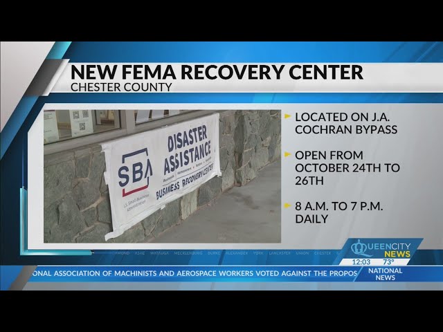 ⁣FEMA disaster center opens in Chester County