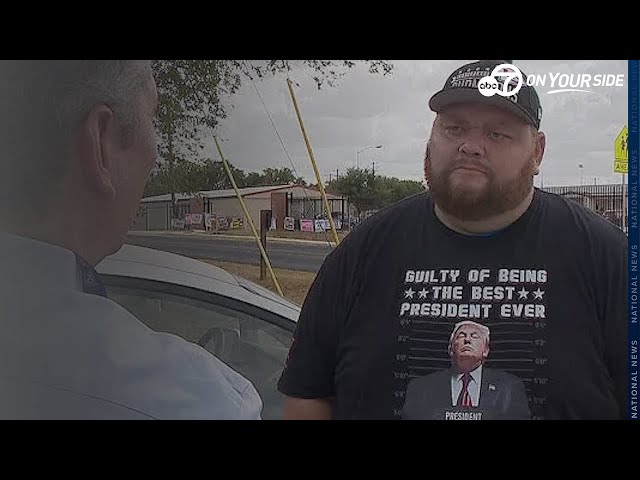 ⁣Trump T-shirt Controversy: Interview with man who was confronted by an election official