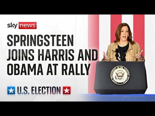 ⁣Watch live: Kamala Harris and Barack Obama joined by famous faces at campaign rally in Atlanta