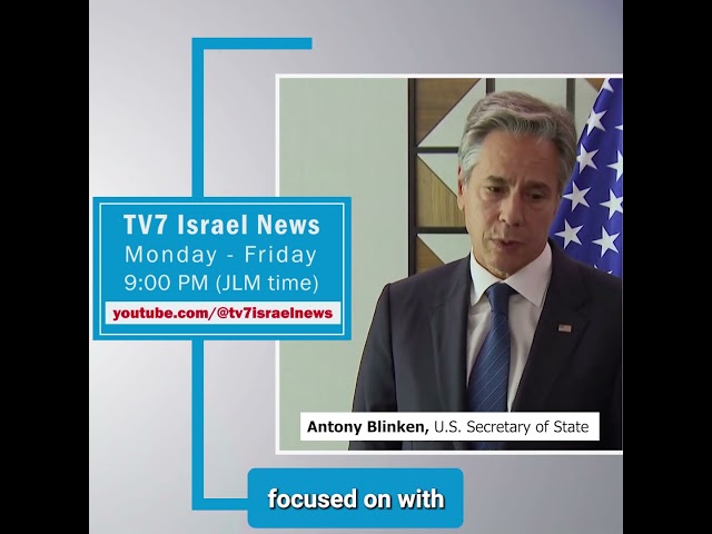 ⁣TV7 News sync Antony Blinken, U.S. Secretary of State 24.10.24