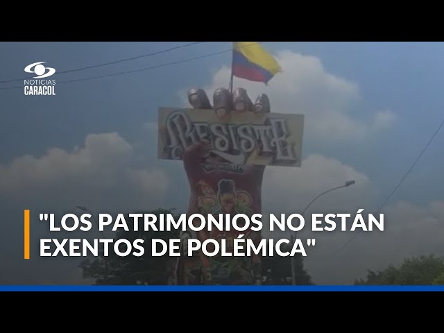 ⁣Ministro de Cultura planteó la idea de declarar patrimonio el puño de Puerto Resistencia