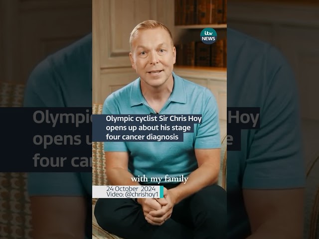 ⁣Olympic cyclist Chris Hoy opens up about his stage four cancer diagnosis #itvnews #shorts