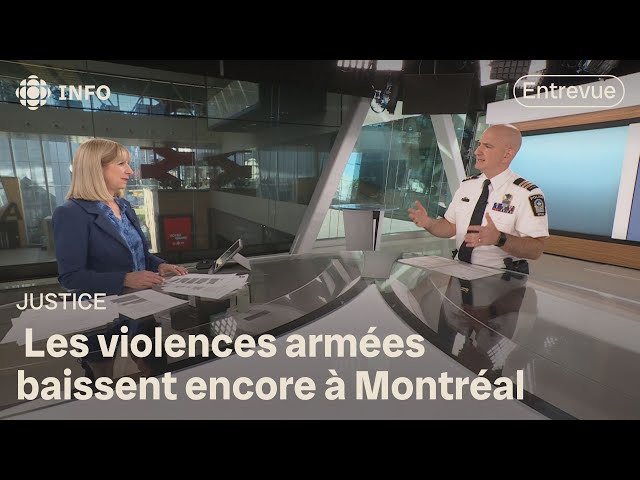 ⁣Baisse de 17 % des violences armées en 2024 sur le territoire de Montréal | Isabelle Richer