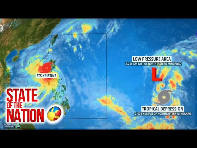 ⁣State of the Nation Part: (Part 2 & 3) #BagyongKristine: Lumubog na bangka; Pusuan Na Yan; atbp.