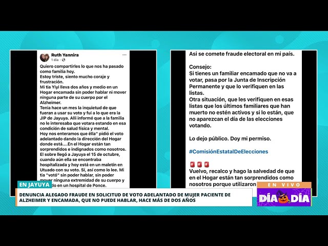 ⁣Aumentan las denuncias sobre intentos de fraude con el voto adelantado