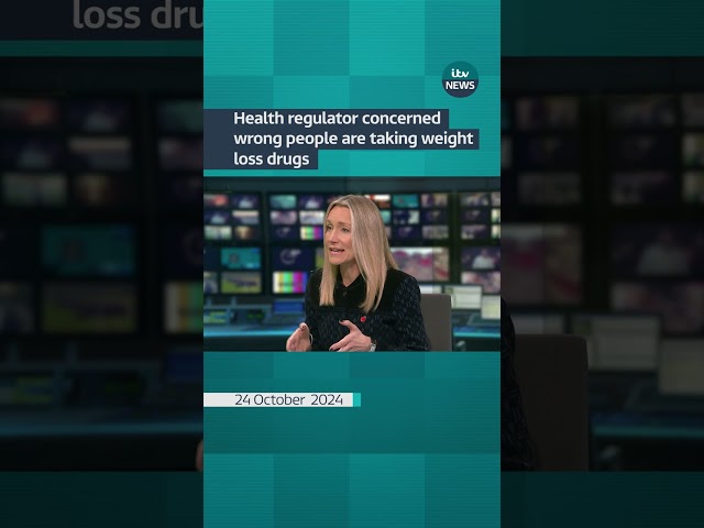 ⁣Health regulator concerned wrong people are taking weight loss drugs #itvnews #shorts