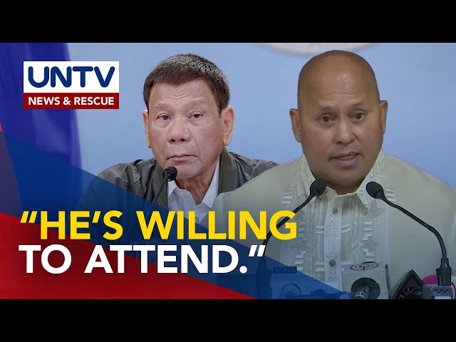 ⁣Sen. Dela Rosa, tiniyak ang pagdalo ni dating pangulong Duterte sa Senate hearing