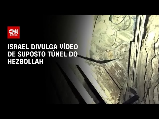 ⁣Israel divulga vídeo de suposto túnel do Hezbollah | CNN 360º