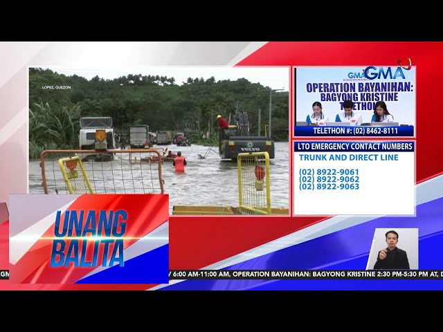 ⁣State of calamity, idineklara na rin sa Mulanay, Quezon dahil sa Bagyong Kristine | Unang Balita