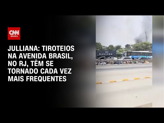 ⁣Julliana: Tiroteios na Avenida Brasil, no RJ, têm se tornado cada vez mais frequentes | CNN ARENA