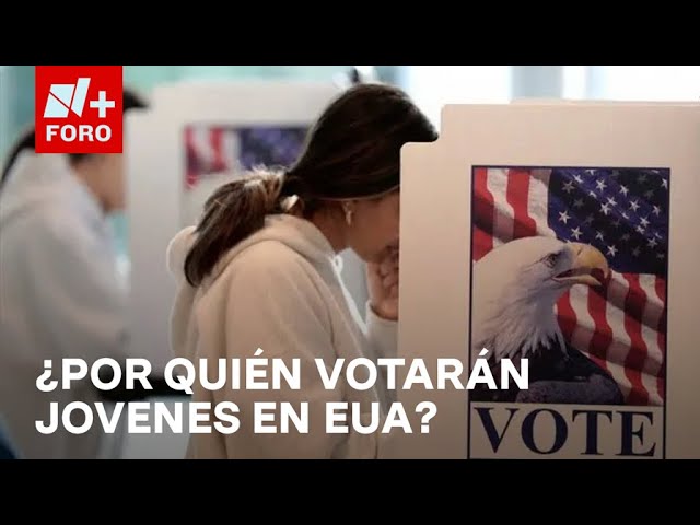 ⁣Elecciones EUA 2024: ¿Cuál es la preferencia electoral de los jóvenes votantes? - A las Tres