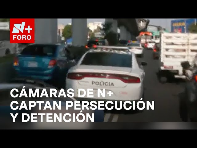 ⁣Persecución y detención de sujetos por asalto a cliente de banco - Las Noticias